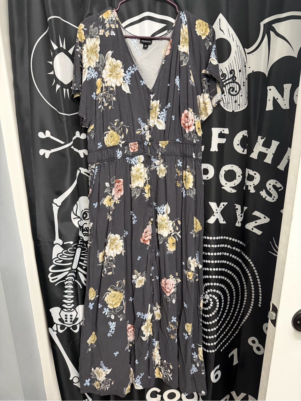 Torrid button up maxi dress